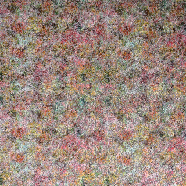 Pastel multicolour textured fabric with pink, mint, yellow and grey flecks