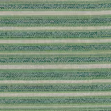 Green and pale neutral striped woven fabric with a textured surface
