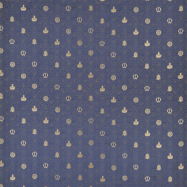 Queen Marys Book Sapphire fabric