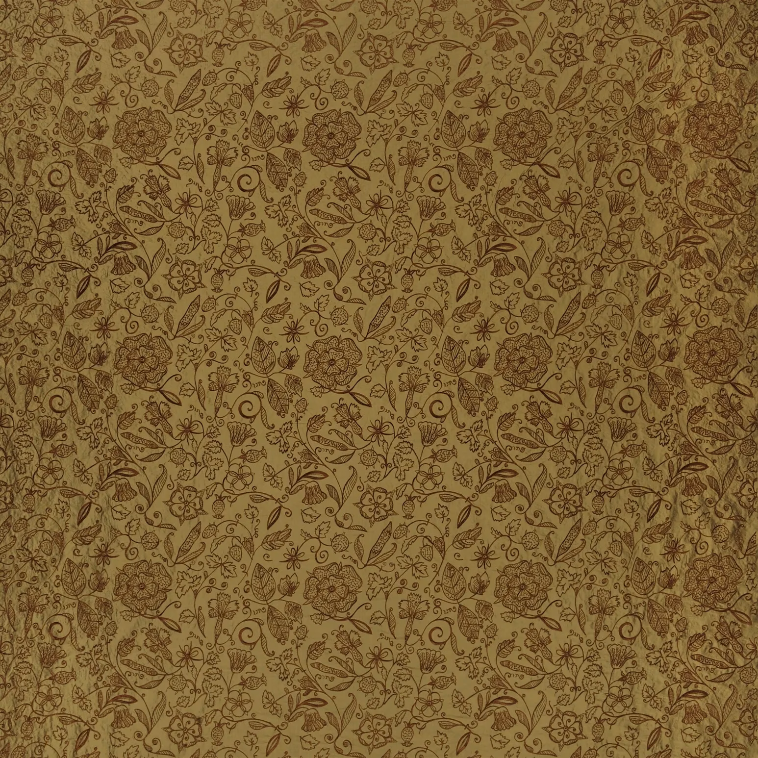 Tudor Rose Bronze fabric