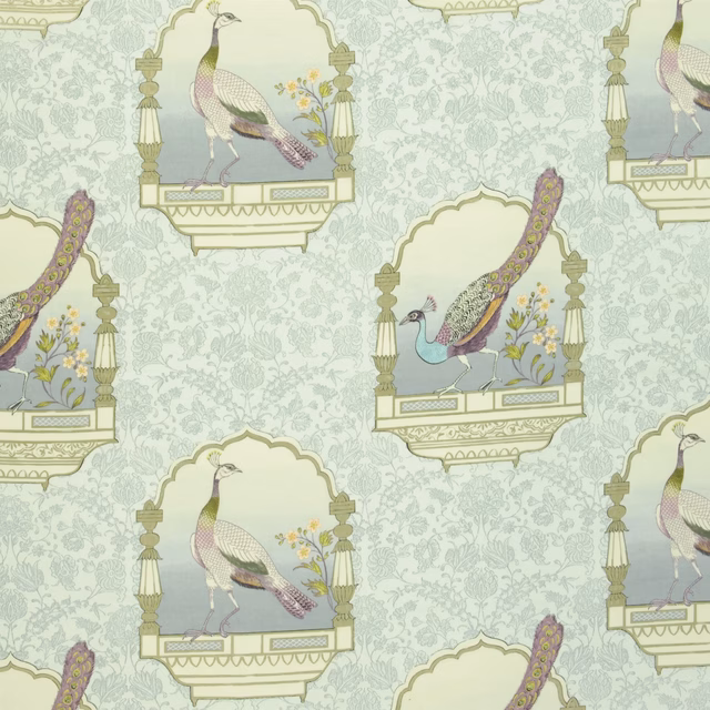Peacock Flower Heather fabric