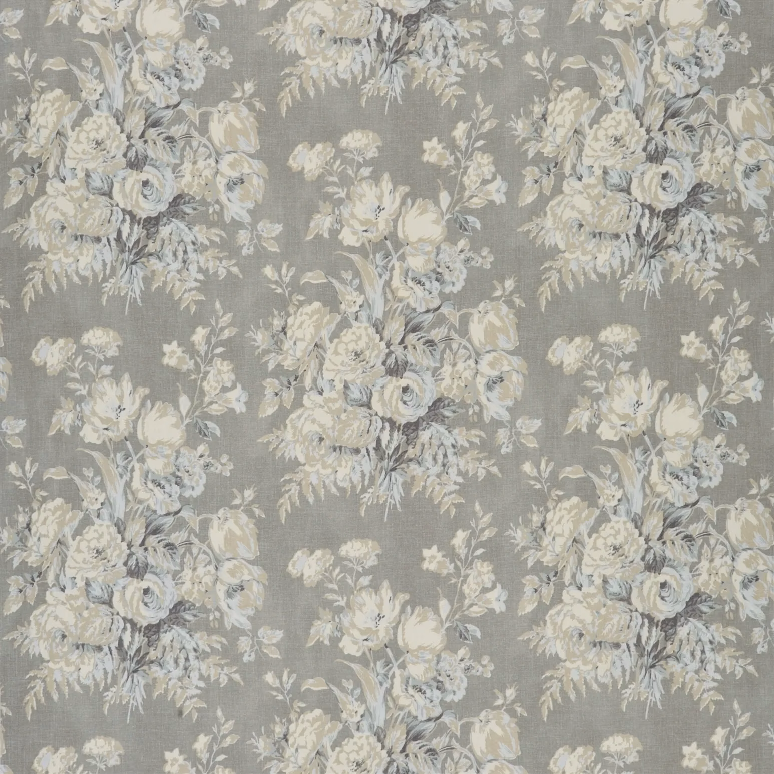 Francoise Bouquet Slate fabric