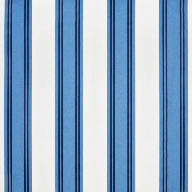 Garland Stripe Blue Fabric fabric