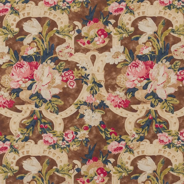 Hathersage Floral Juniper Berry fabric