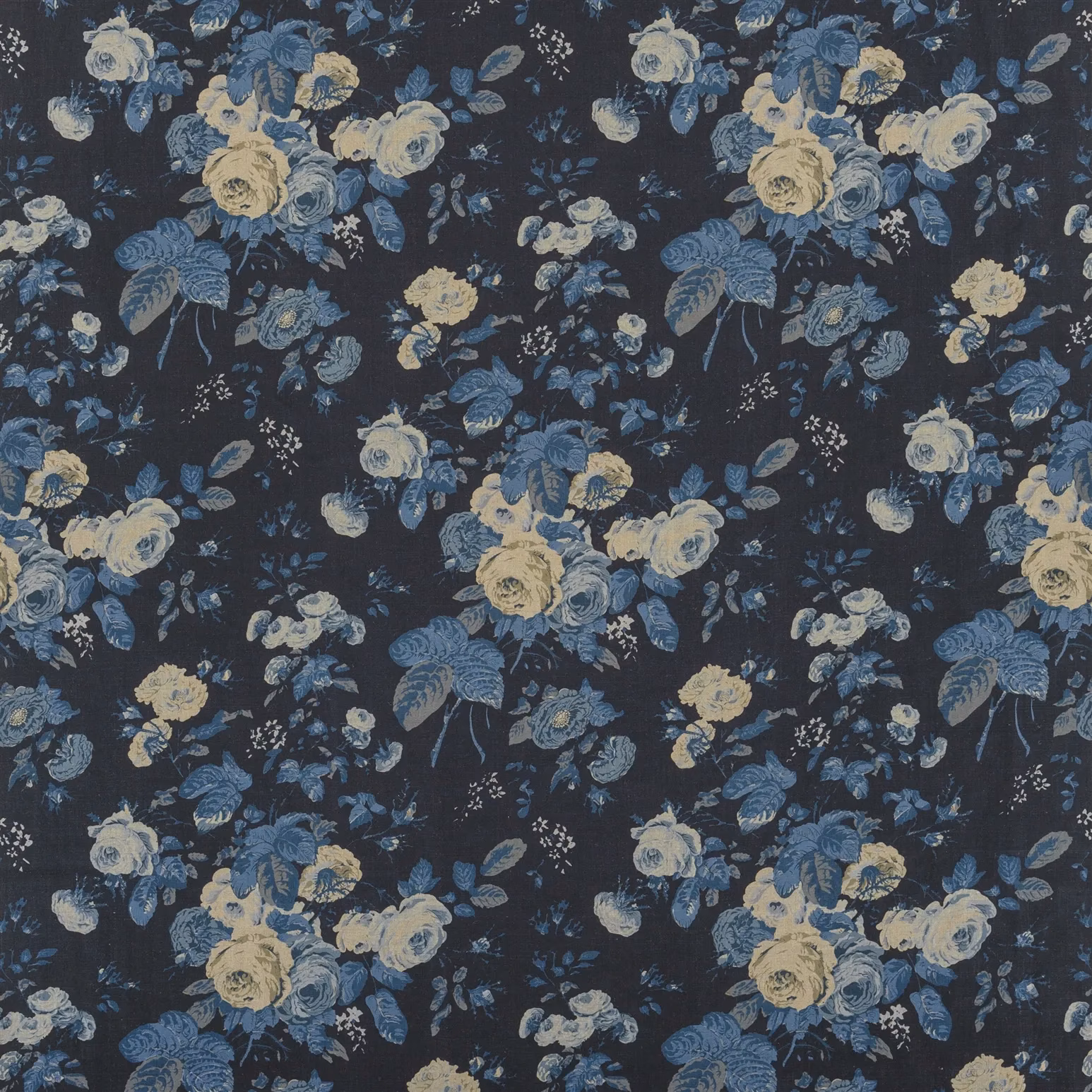 Tallulah Floral Indigo fabric