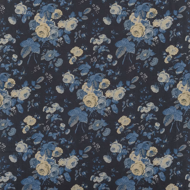 Tallulah Floral Indigo fabric