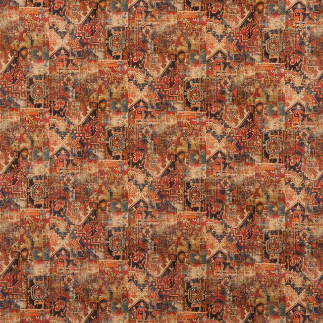 Cornelius Velvet Madder Red fabric