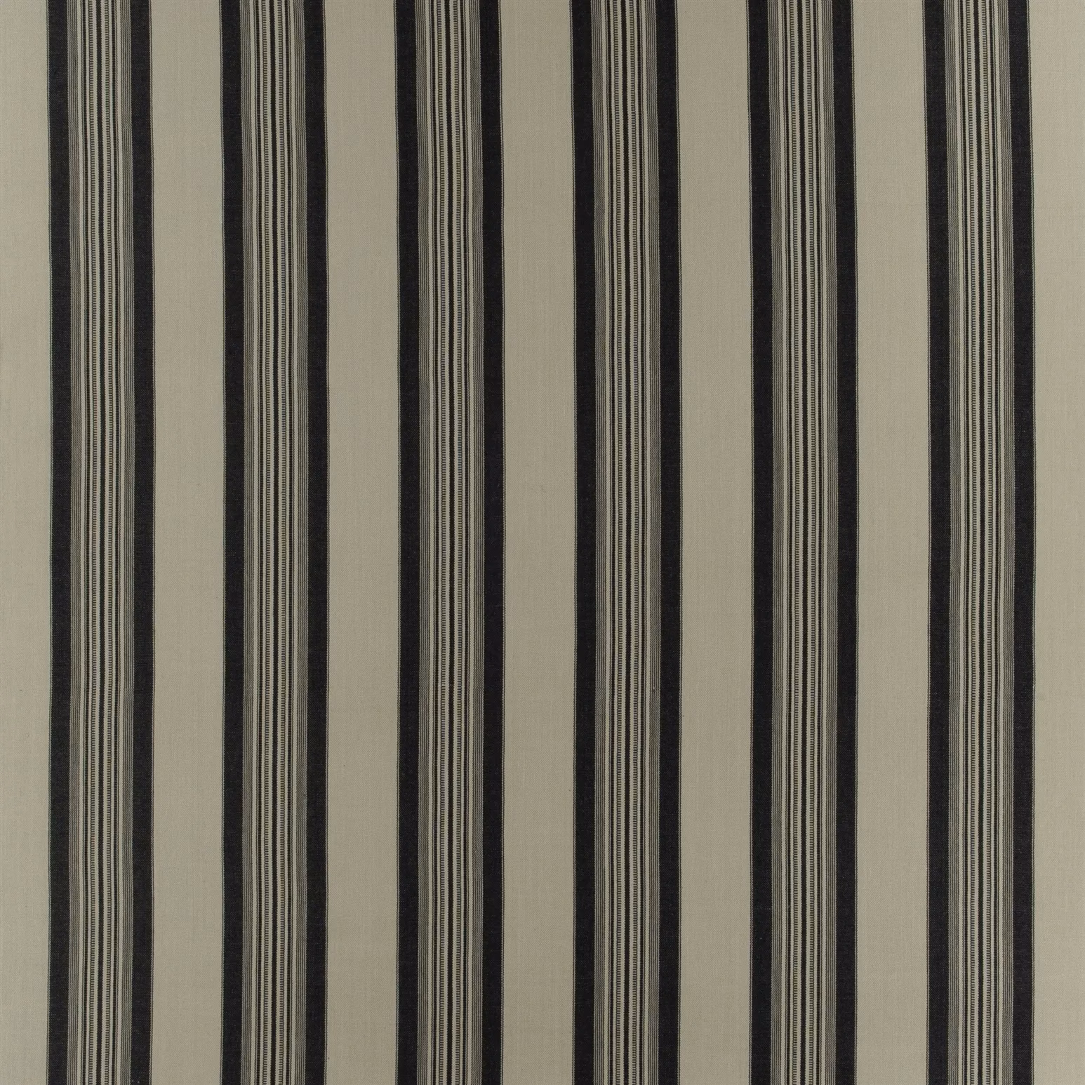 Tack House Stripe Black fabric