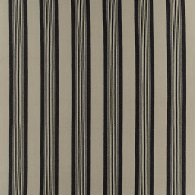 Tack House Stripe Black fabric