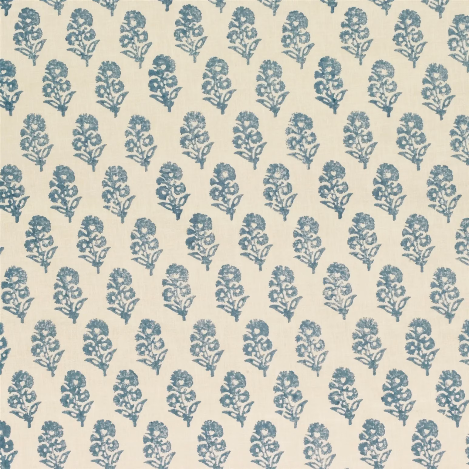 Allie Blockprint Chambray fabric