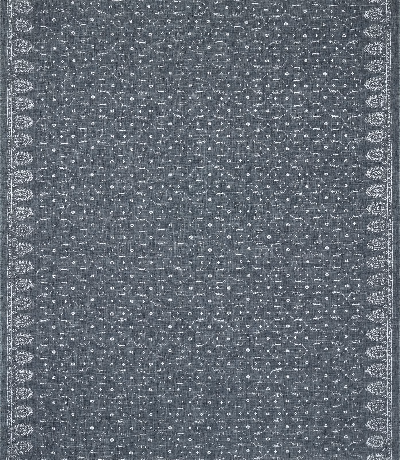 Arietta Paisley Denim Fabric fabric