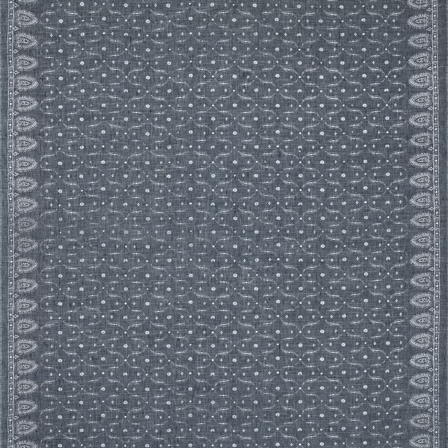 Arietta Paisley Denim Fabric fabric