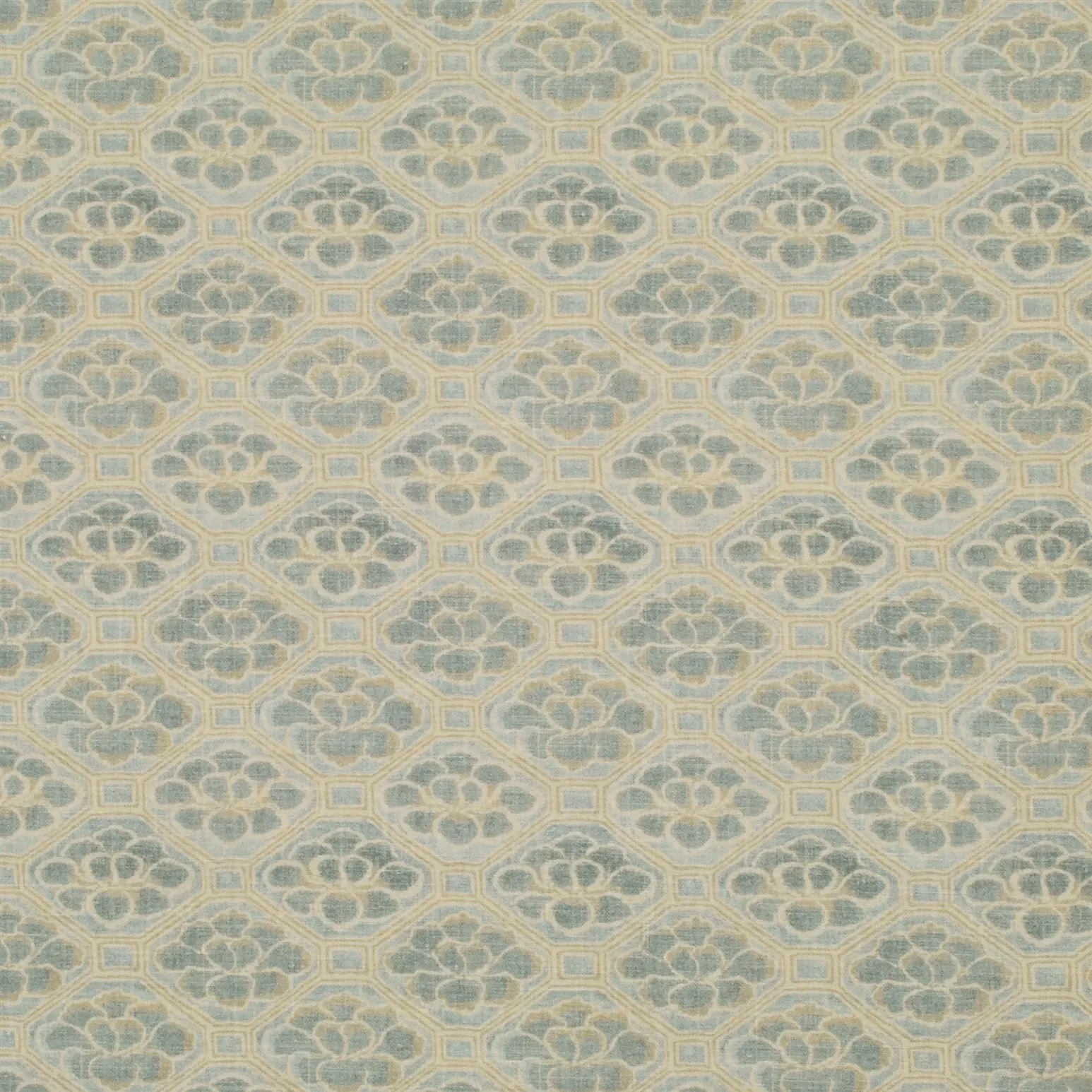 Belton Floral Chambray Fabric fabric
