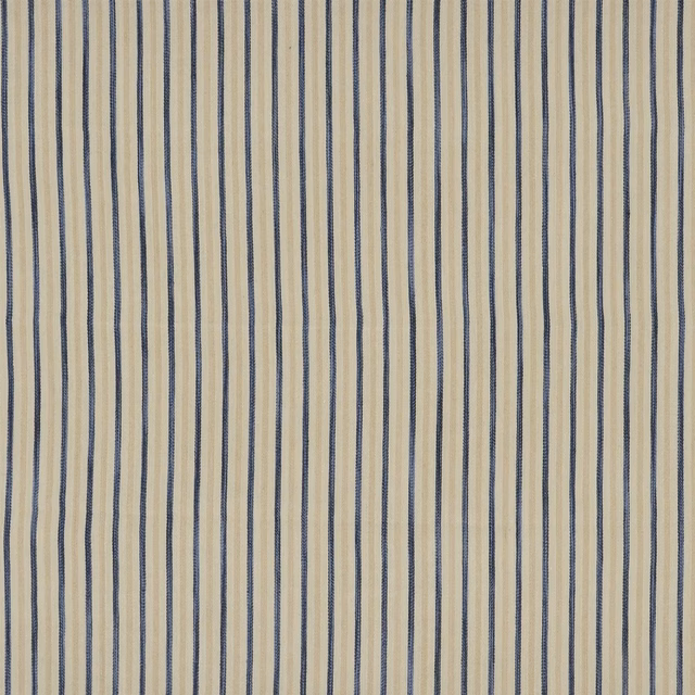 Calvados Ticking Indigo fabric