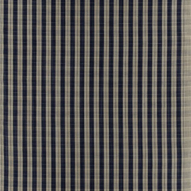 Wyatt Check Indigo fabric