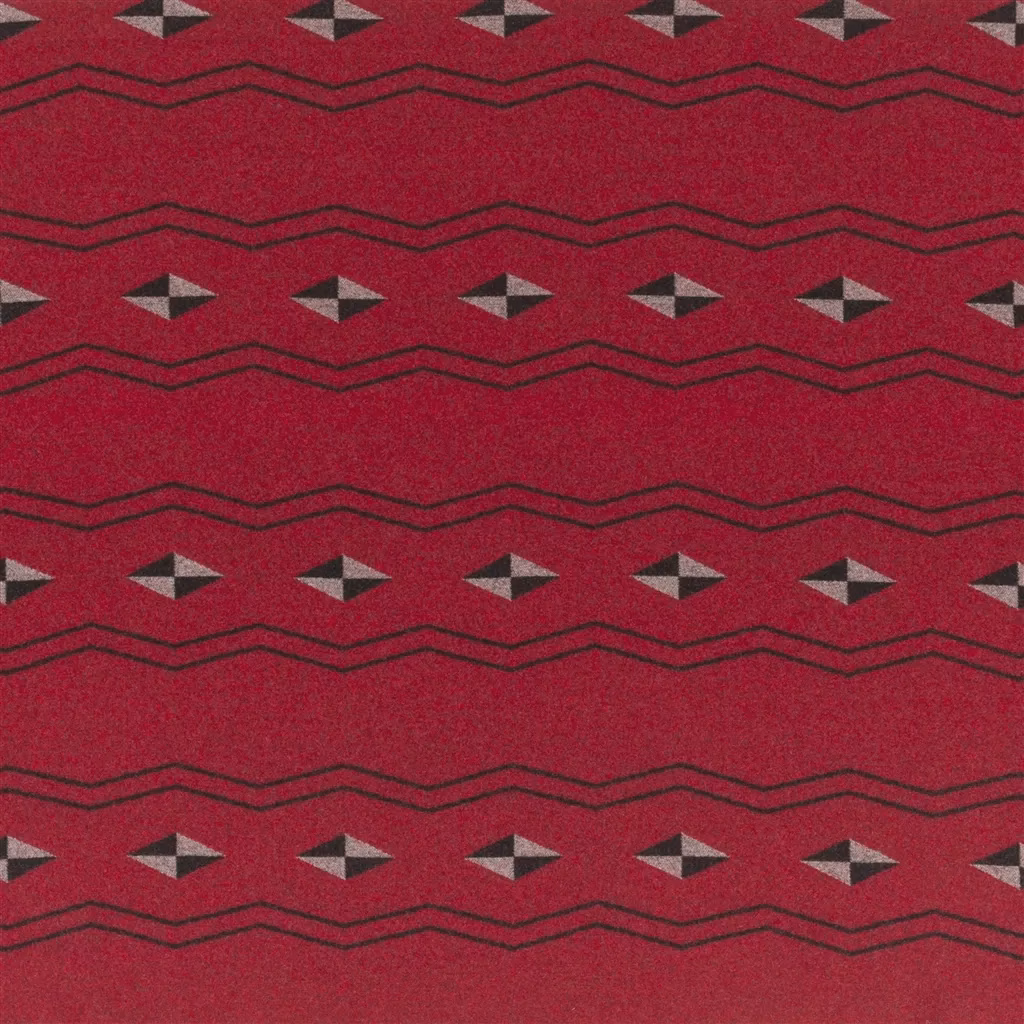 Saddle Blanket Red /  Black fabric