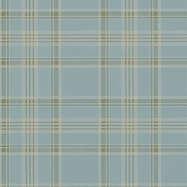 Deerpath Trail Plaid Mist fabric