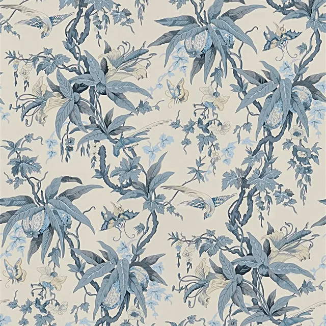 Mary Day Botanical Slate fabric