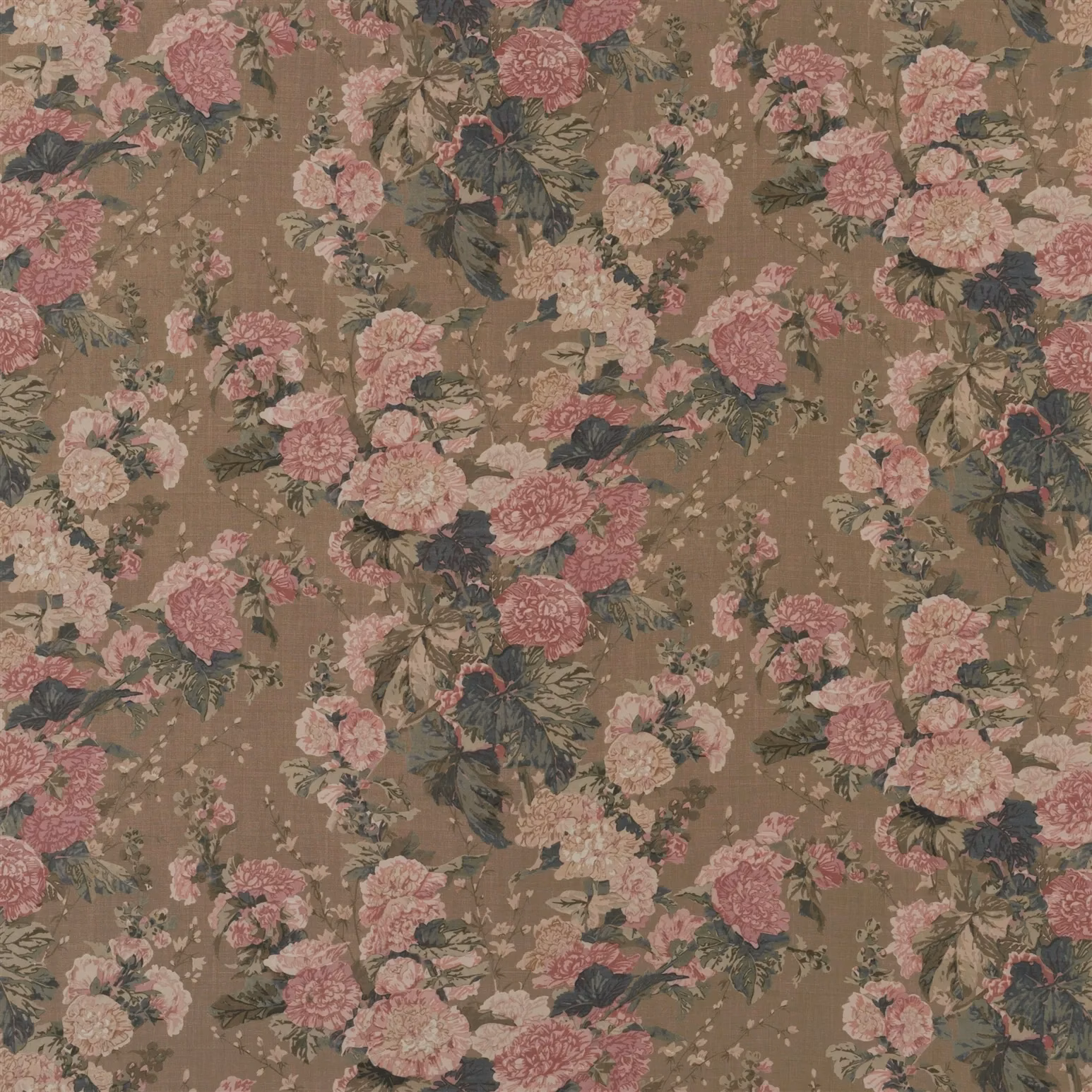 Alcea Floral High Noon fabric