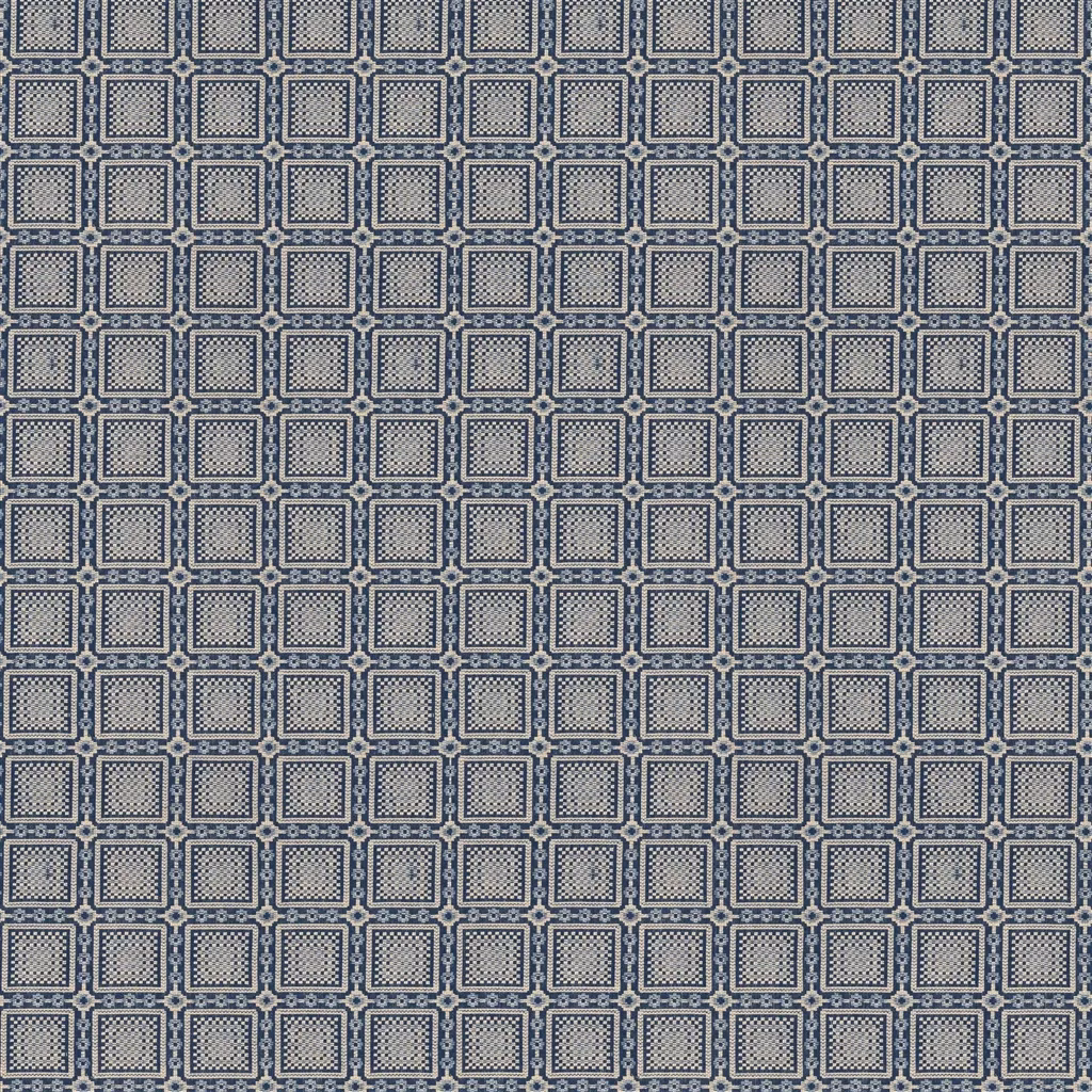 Edgecombe Needlepoint Blue fabric