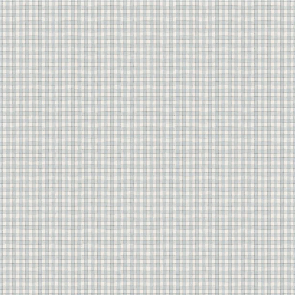 Fine Linen Check Chambray fabric