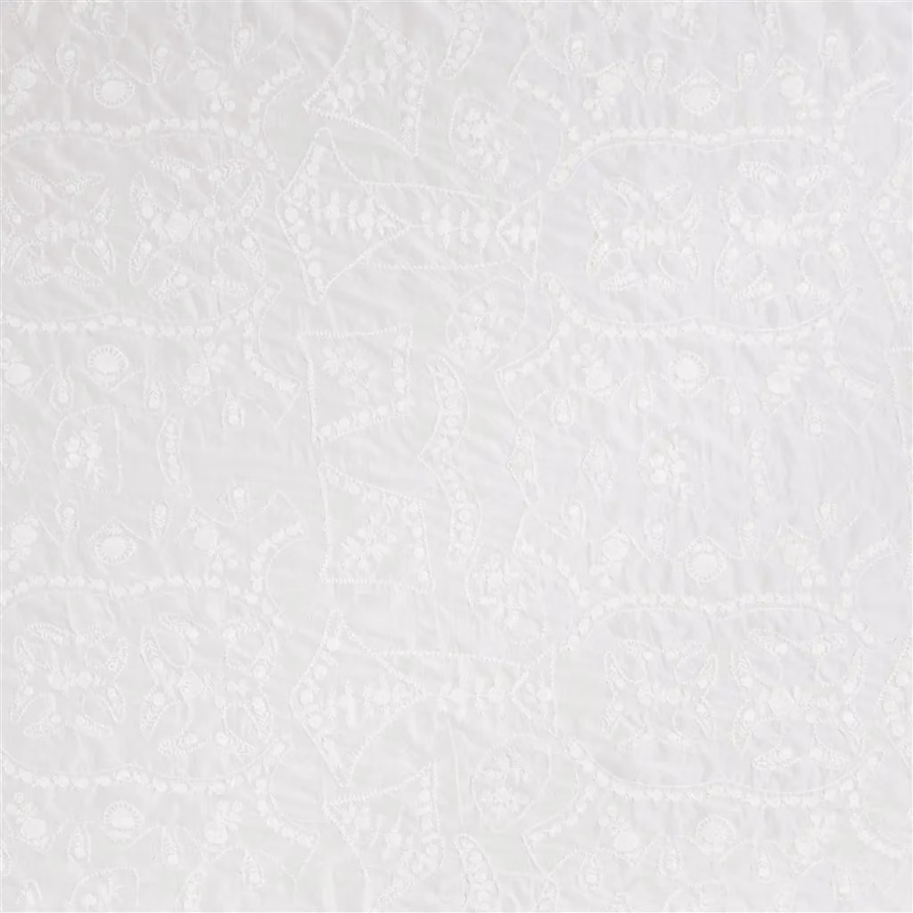 Lily Pond Sheer White fabric
