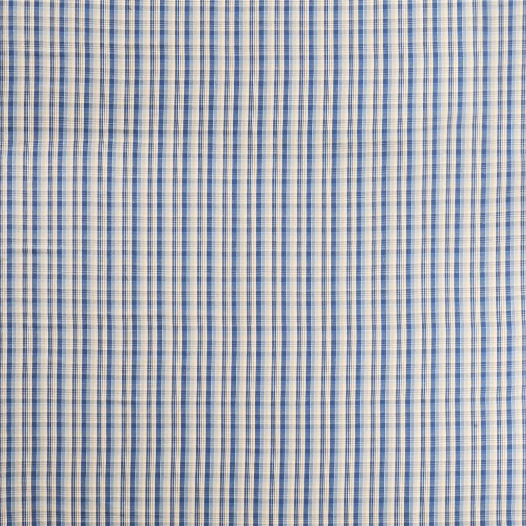 Summer Plaid Blue fabric