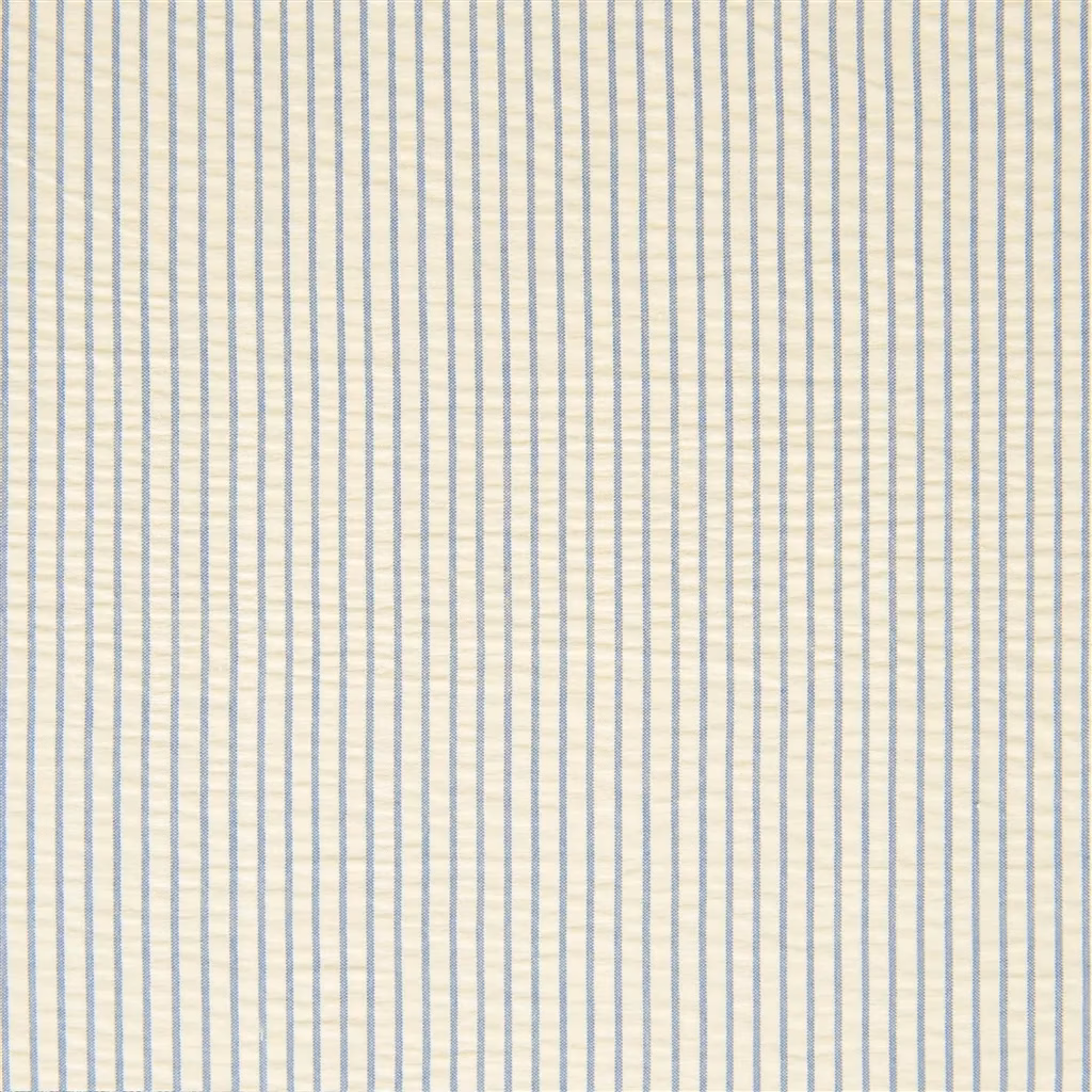 Summertime Seersucker Blue fabric