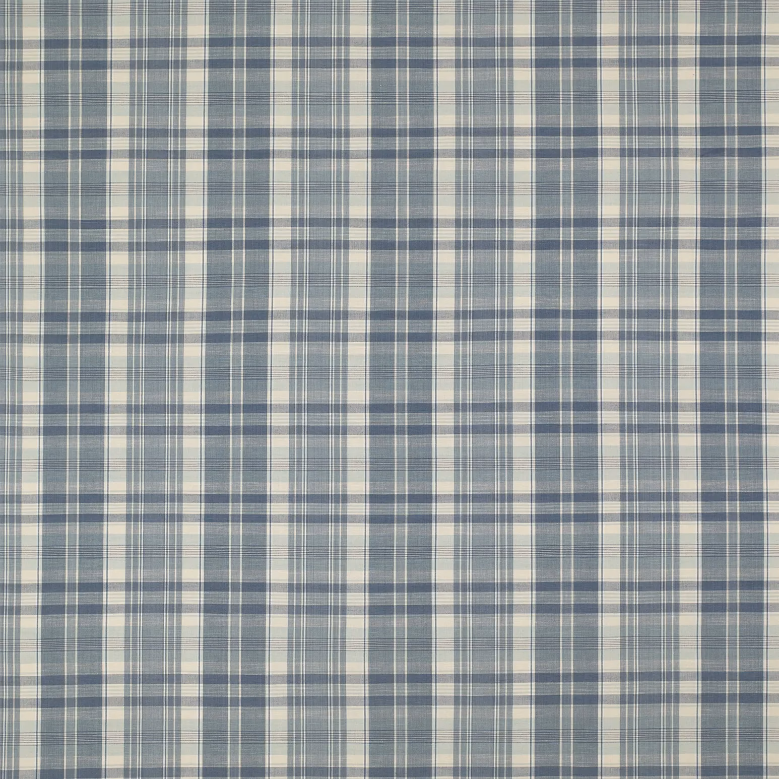 Venice Beach Madras Pacific Blue fabric