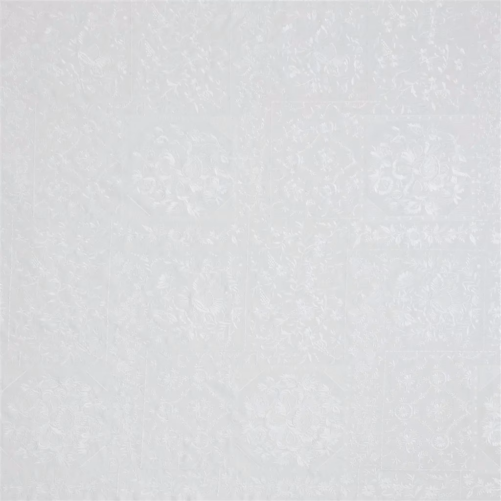 Williston Embroidery White fabric