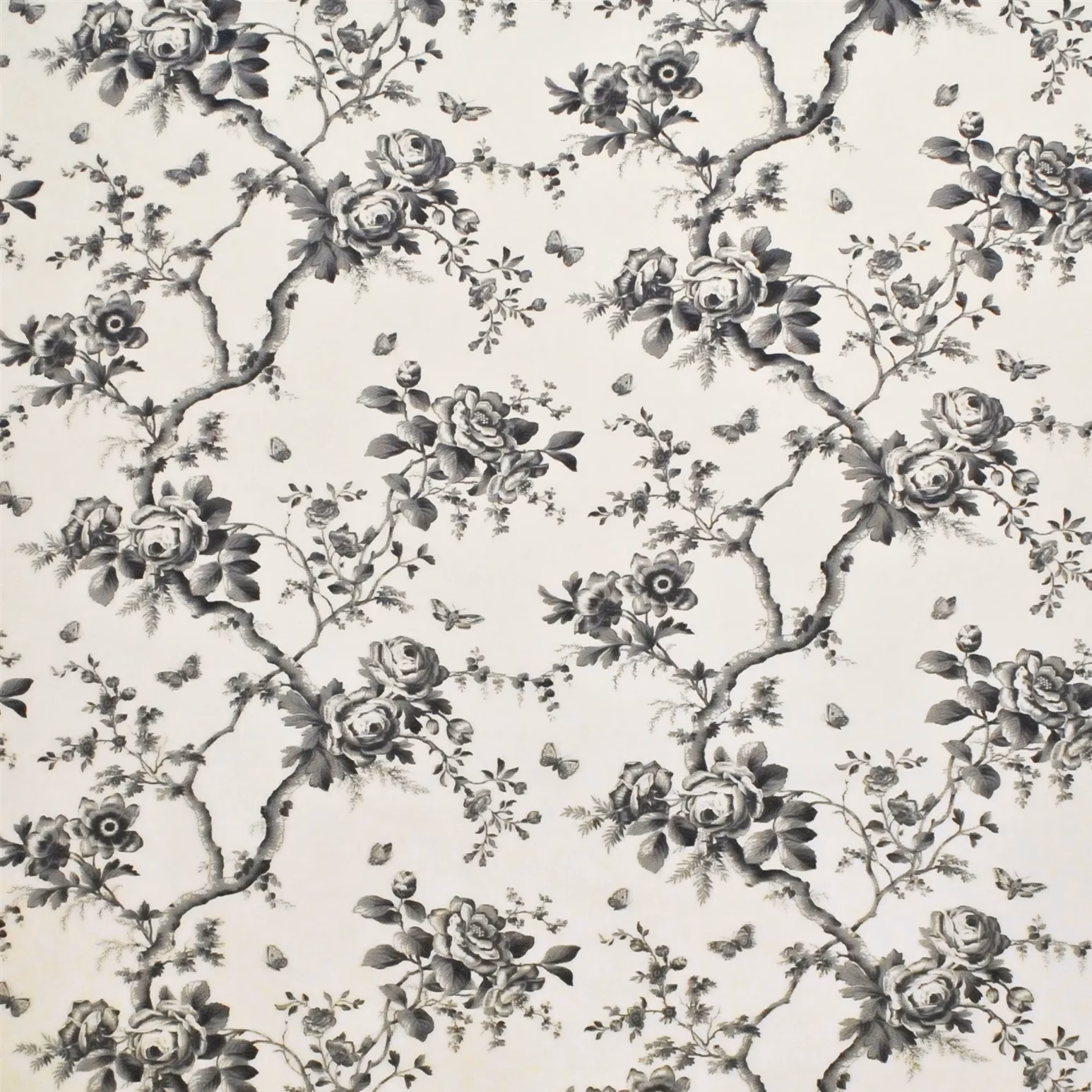Vintage Ashfield Floral Etching fabric