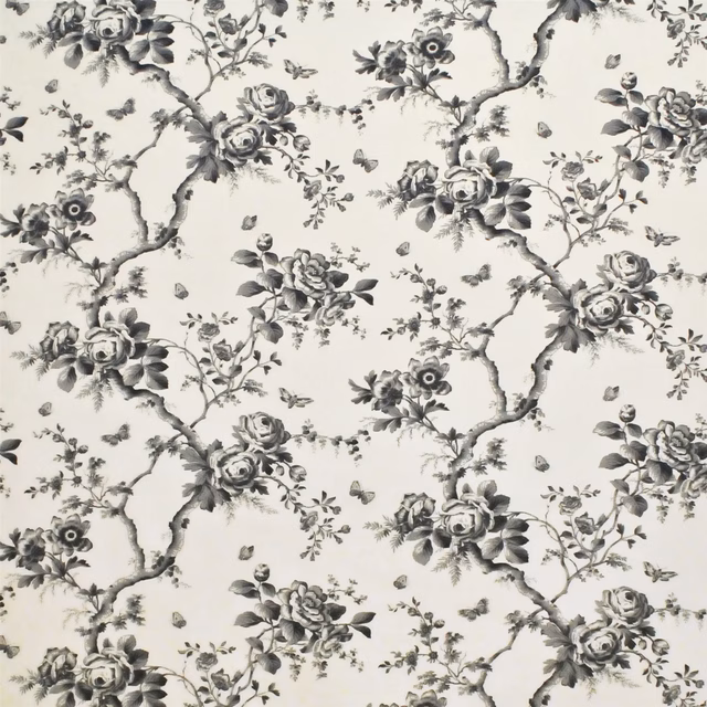 Vintage Ashfield Floral Etching fabric