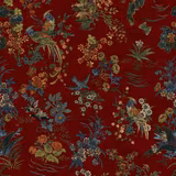 Campbell Floral Lacquer Red fabric