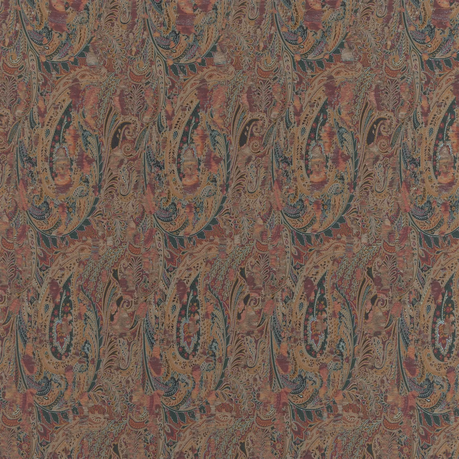 Caramoor Paisley Jewel fabric