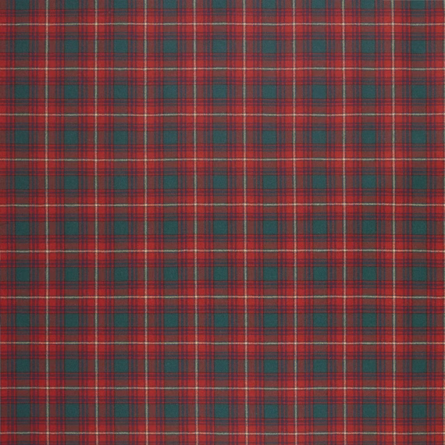 Doncaster Tartan Evening Red fabric