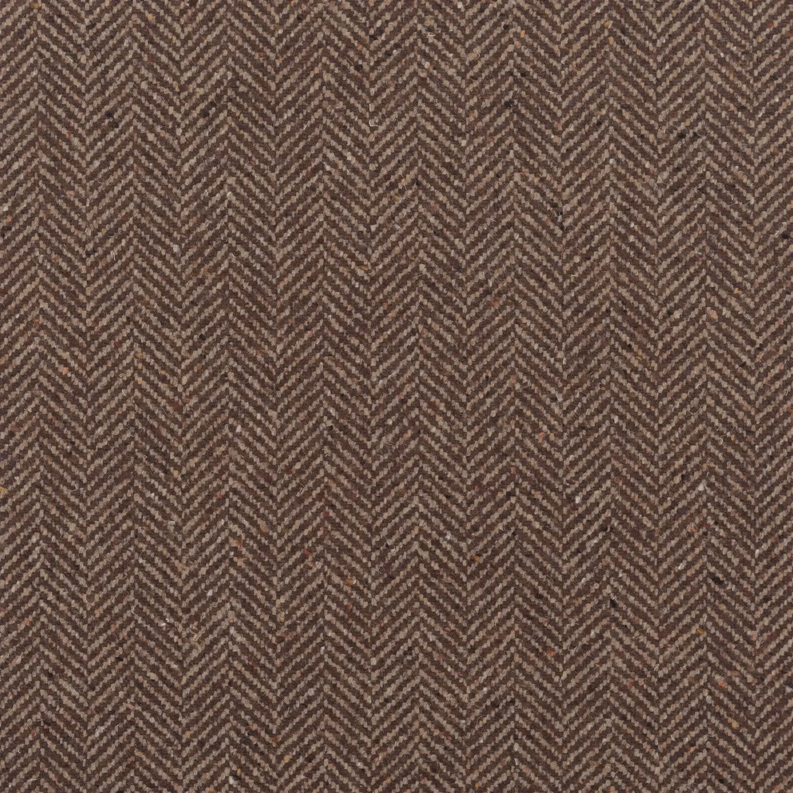 Stoneleigh Herringbone Mahogany fabric