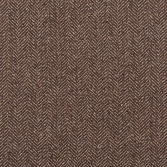 Stoneleigh Herringbone Mahogany fabric