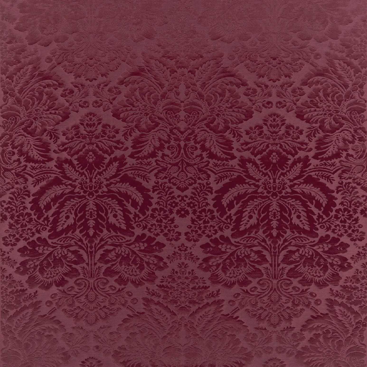 Tarleton Damask Burgundy fabric