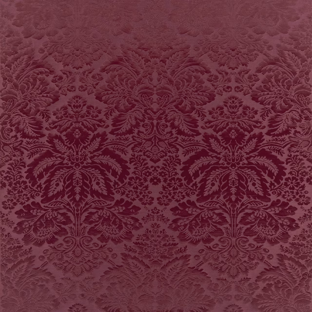 Tarleton Damask Burgundy fabric