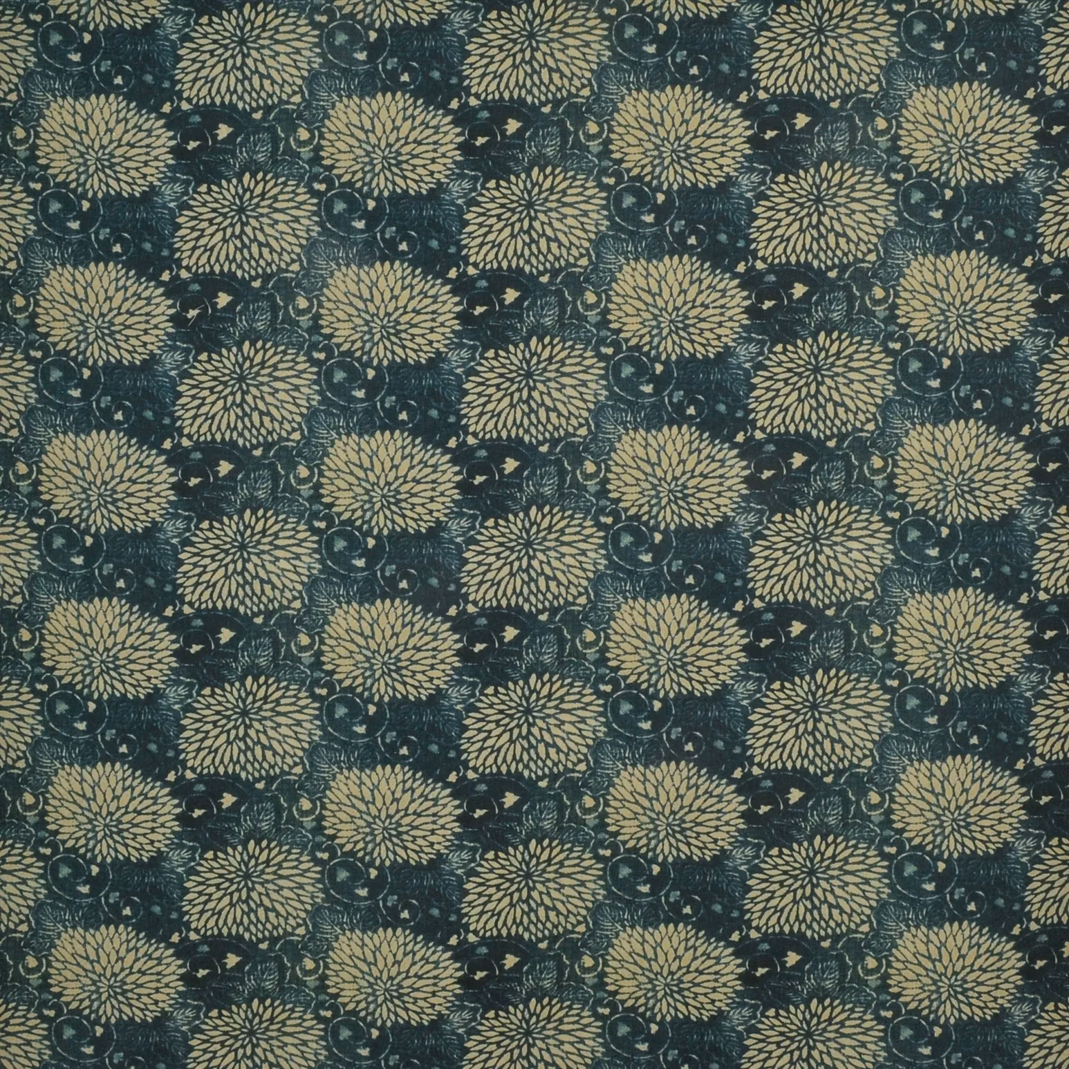 Sakai Floral Indigo fabric