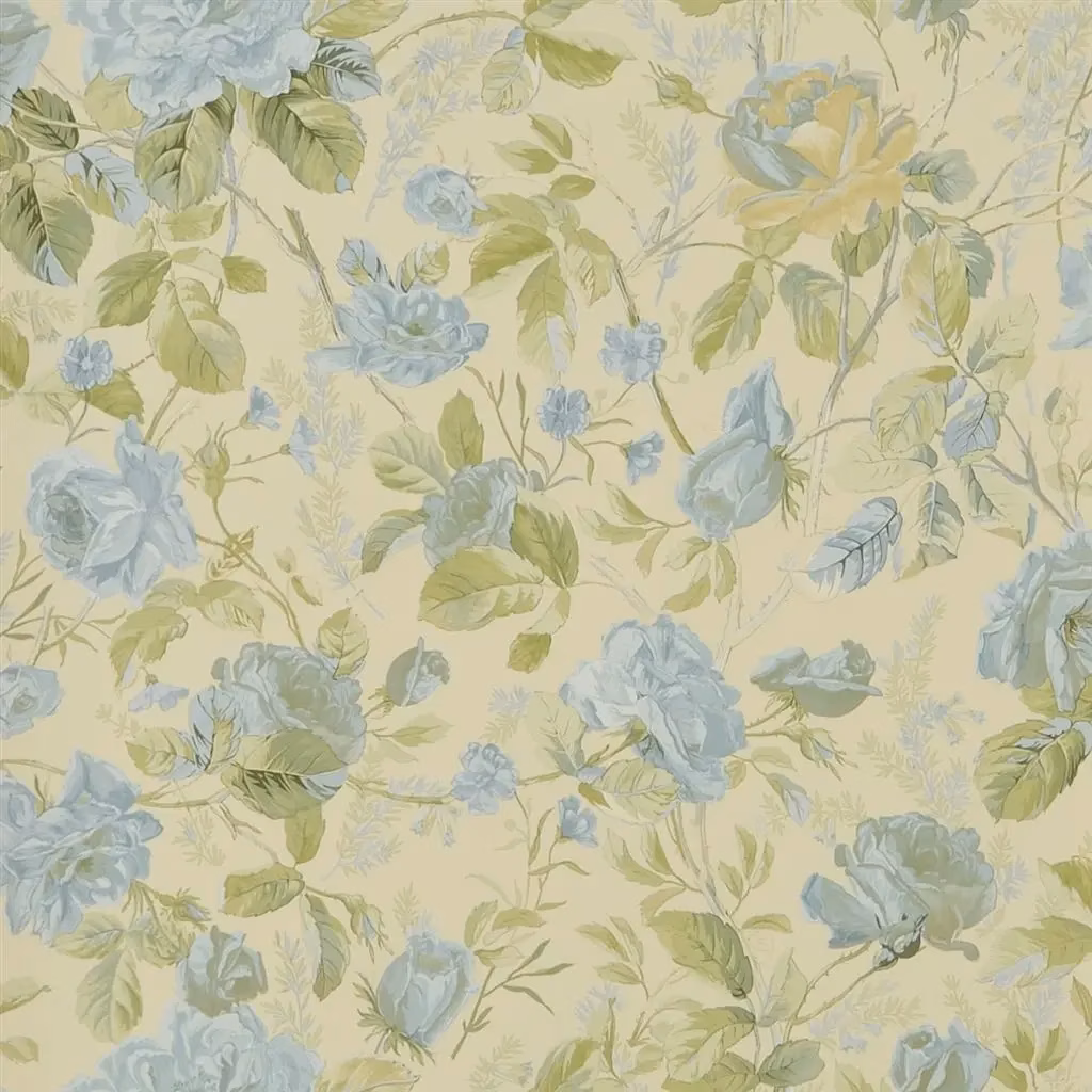 Marston Gate Floral Blue fabric