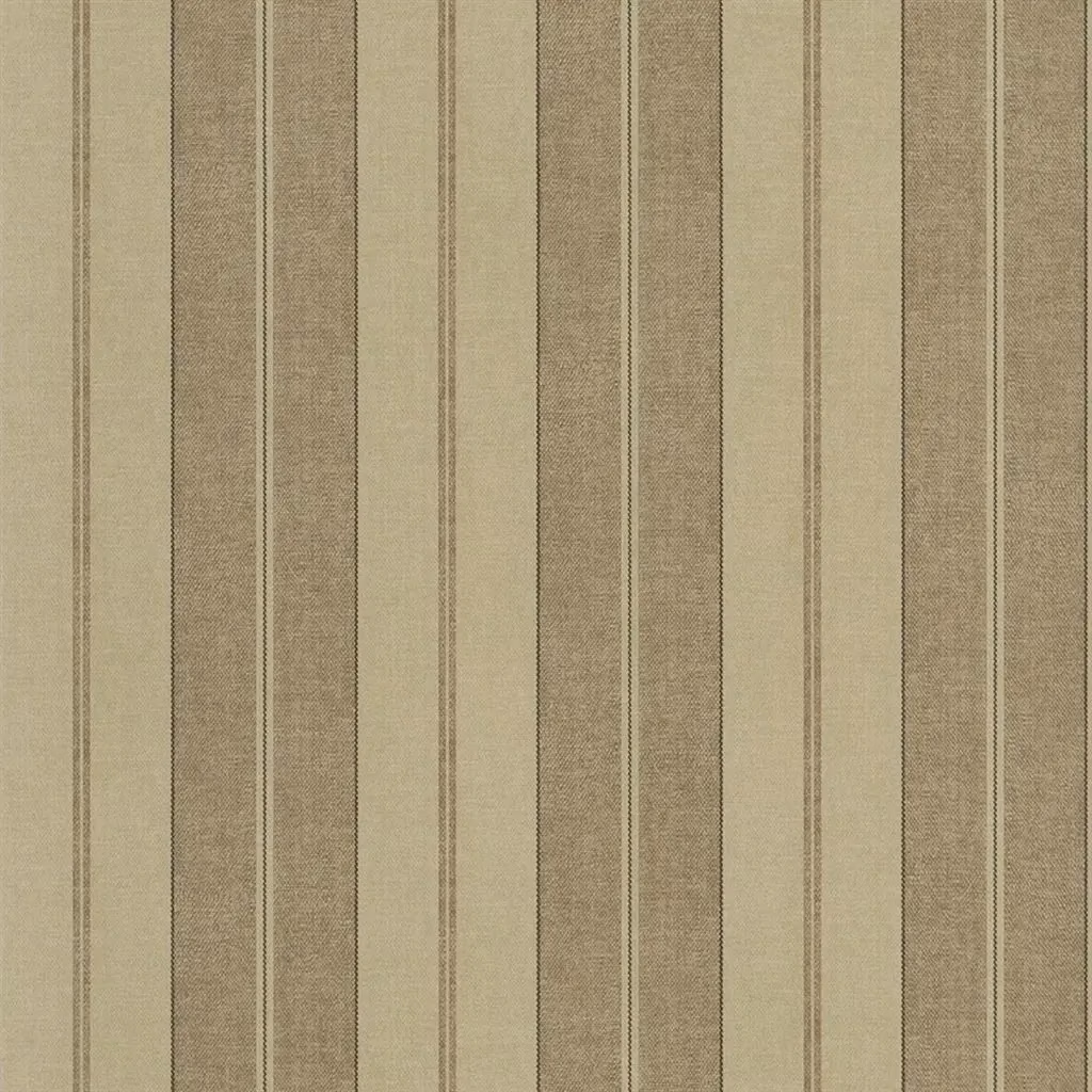 Monteagle Stripe Tobacco fabric