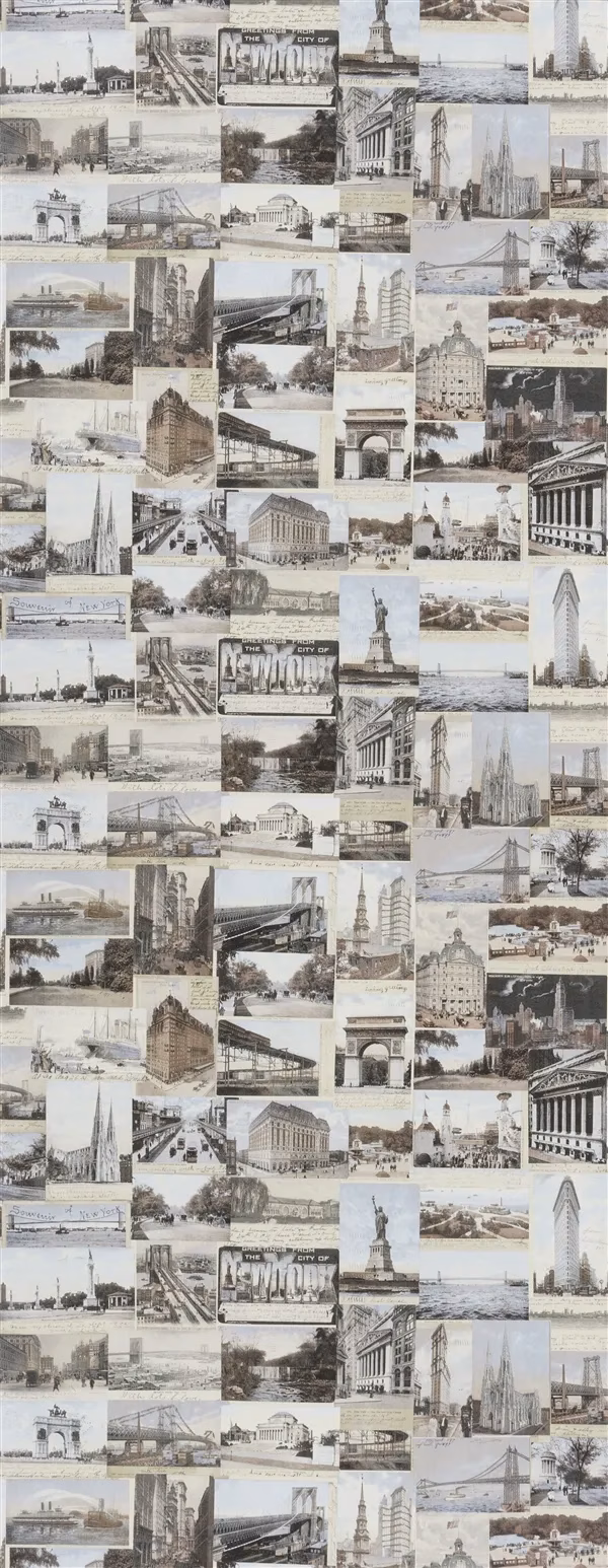 New York Postcard Multi fabric