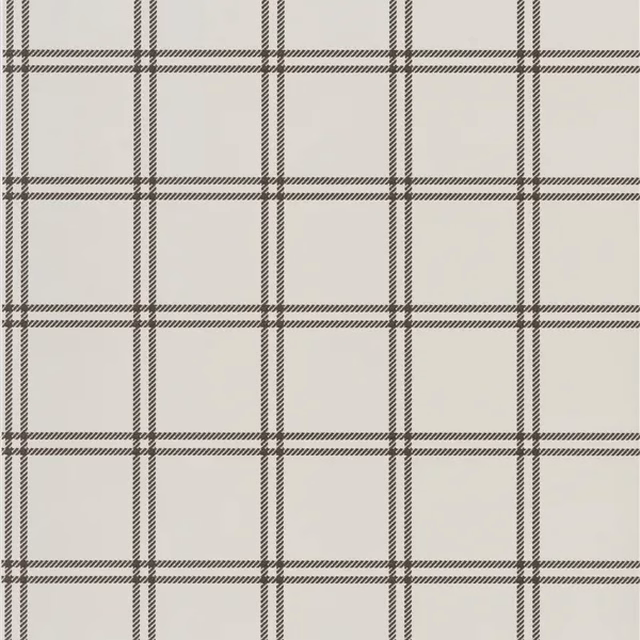 Shipley Windowpane Chocolate fabric