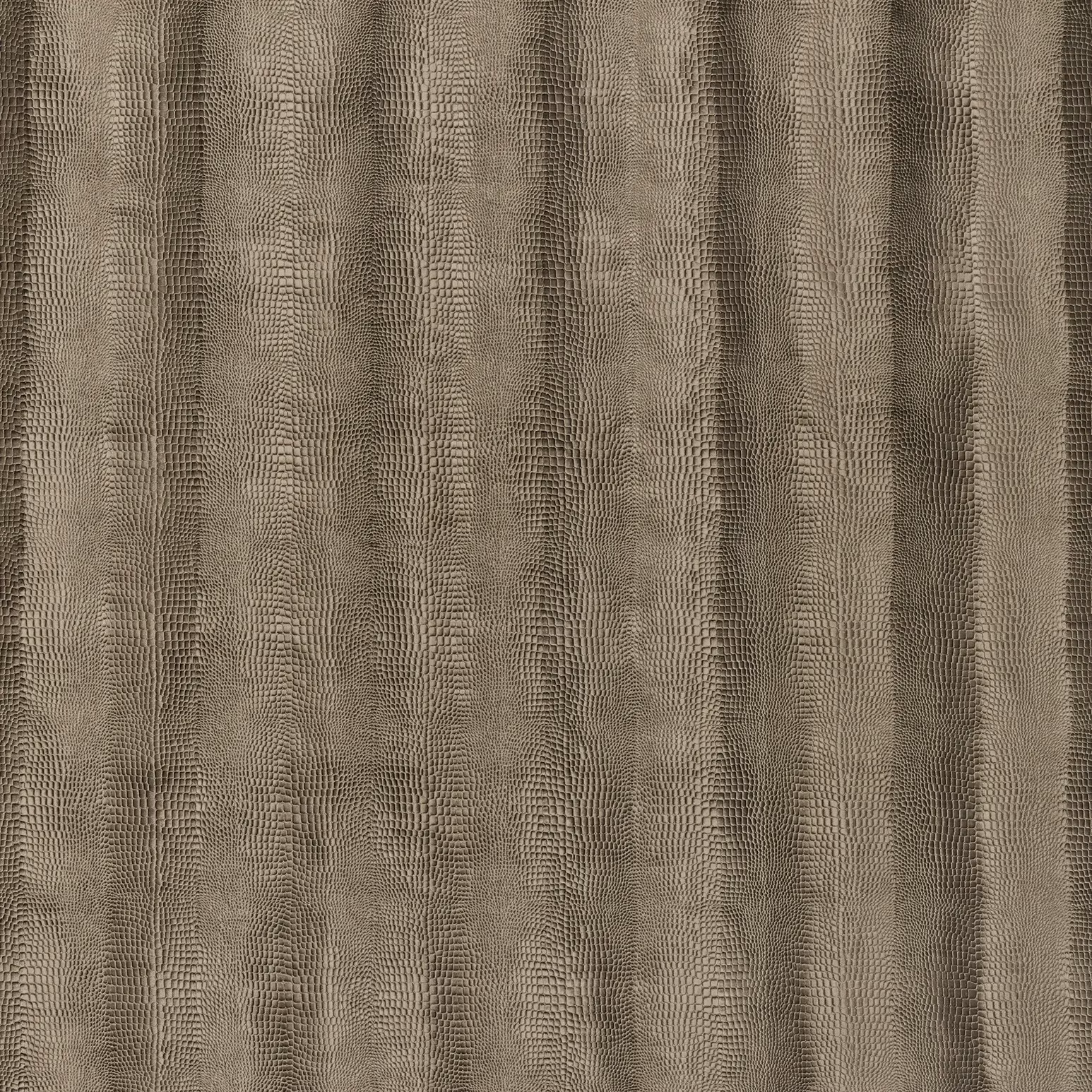 Pompon Embossed Crocodile Mesquite fabric