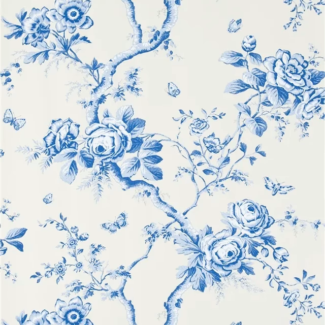 Ashfield Floral Delft fabric