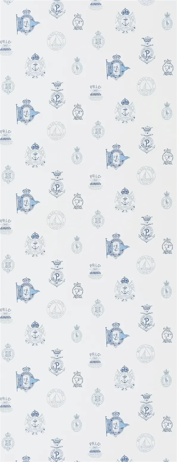 Rowthorne Crest Dark Blue Wallpaper fabric