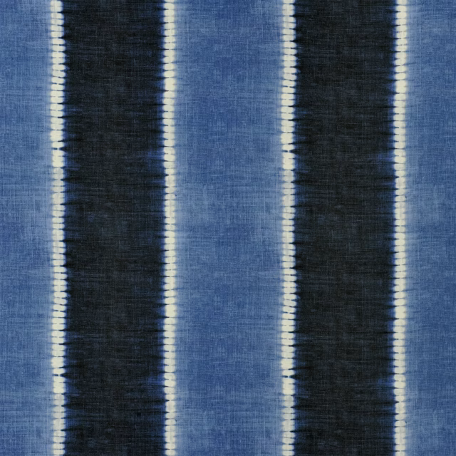 Toc Vers Stripe Indigo fabric