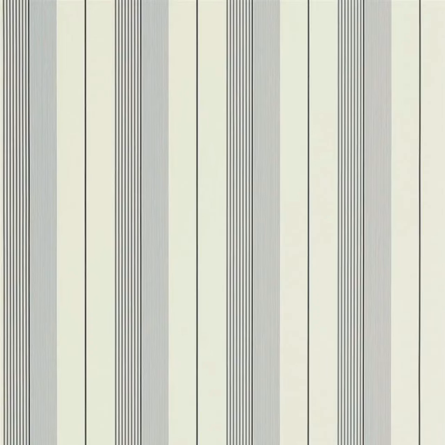 Aiden Stripe Granite  /  Cream fabric