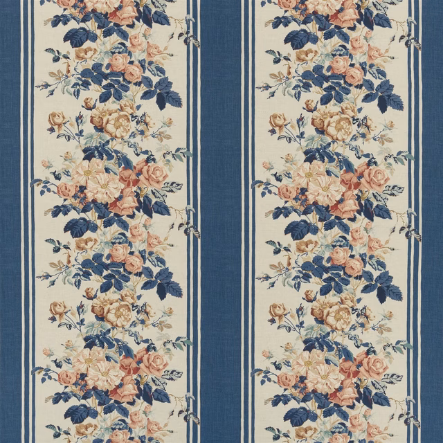 Bramhall Garden Indigo fabric